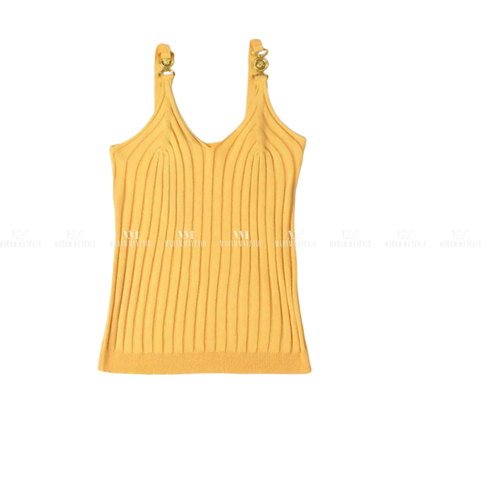 Lizzie Medusa Vest Top Yellow