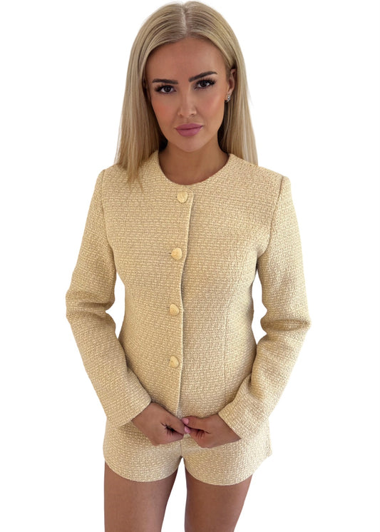 Saskia Yellow Jacket & Shorts