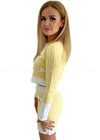 Abigail Yellow Check Two Piece