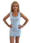 Alexia Blue Geometric Dress Dresses