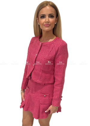 Alexis Pink Tweed Suit
