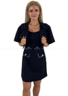 Alyssa Black Cape & Dress Set Dresses
