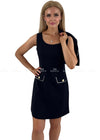 Alyssa Black Cape & Dress Set Dresses