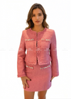 Amira Pink Tweed Suit Co Ords