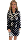 Betsy Bow Patterned Dress Dresses