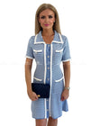 Camilla Blue & White Check Dress Dresses