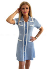 Camilla Blue & White Check Dress Dresses