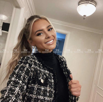 Carmella Black & White Tweed Suit