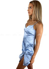 Crystal Satin Bow Dress Dresses