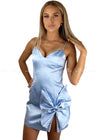 Crystal Satin Bow Dress Dresses