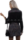 Genevieve Tweed Blouse & Skirt Two Piece