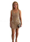 Gloria Metallic Tweed Dress
