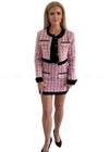 Katie Pink & Black Tweed Suit Co Ords