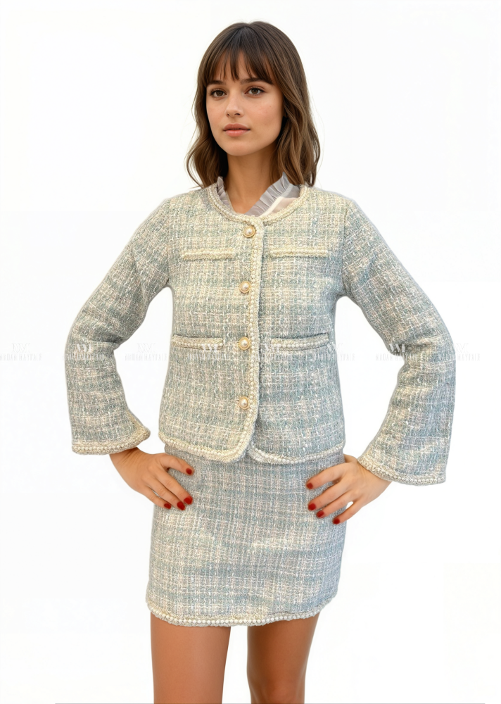 Keira Three Piece Tweed Suit Co Ords
