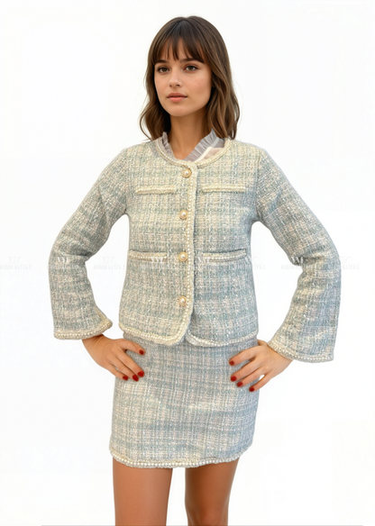 Keira Three Piece Tweed Suit Co Ords