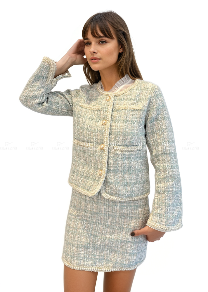 Keira Three Piece Tweed Suit Co Ords
