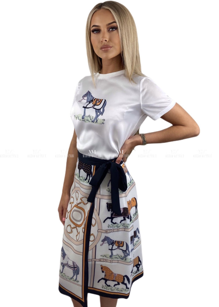 Kelly Horse Print Two Piece Co Ords