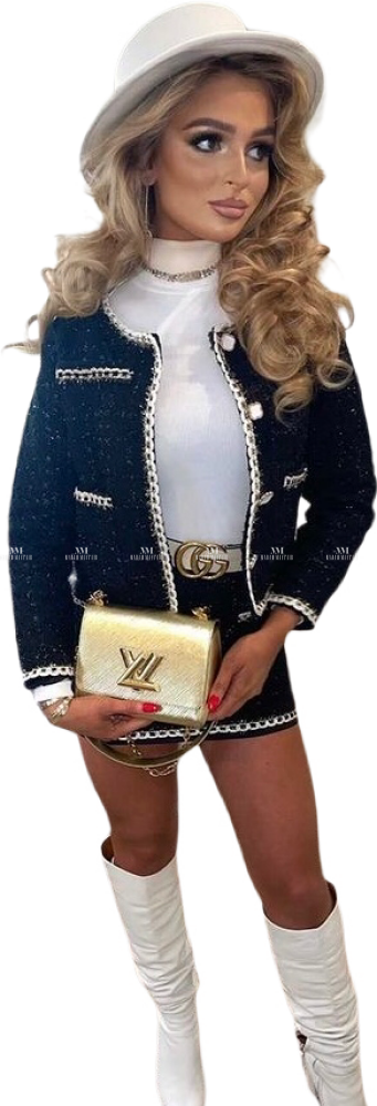 Chloe Three Piece Tweed Suit