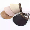 Leopard Print Summer Straw Visor Accessories