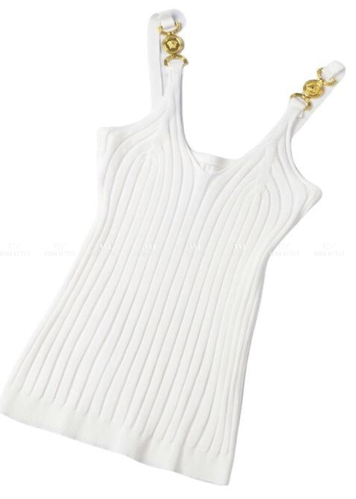 Lizzie Medusa Vest Top White
