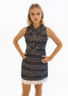 Lois Sparkle Tweed Dress Uk 6 Dresses
