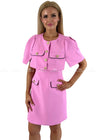 Lydia Pink Cape & Dress Set Dresses