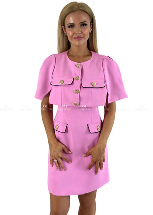 Lydia Pink Cape & Dress Set Dresses