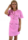 Lydia Pink Cape & Dress Set Dresses