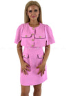Lydia Pink Cape & Dress Set Uk 6 Dresses