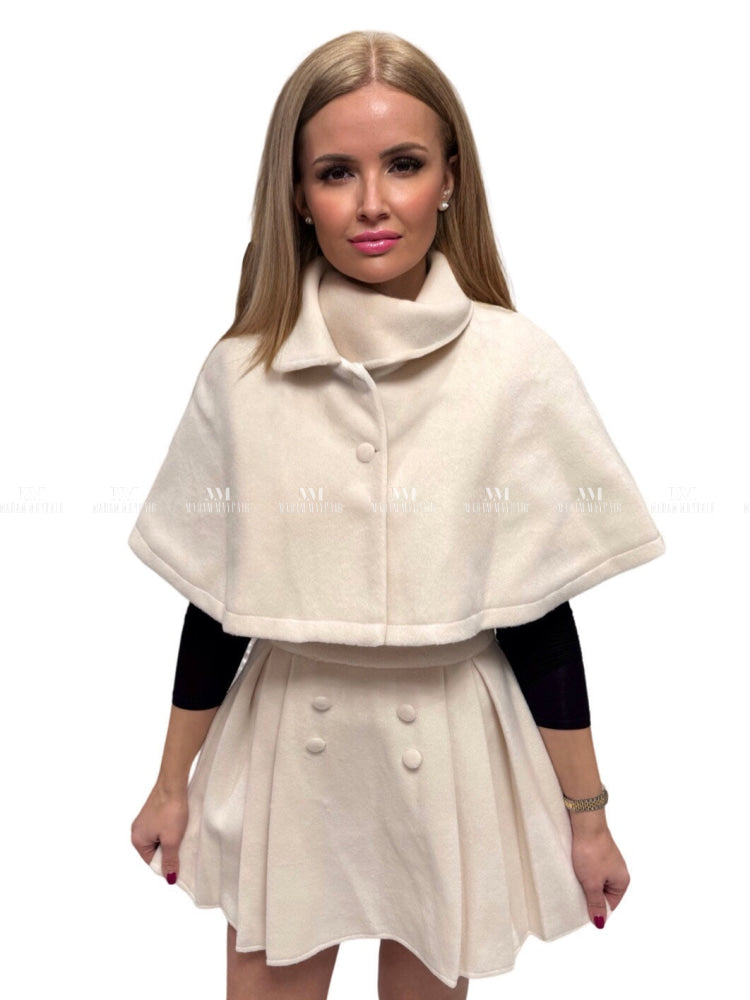 Maddox Cream Cape Suit