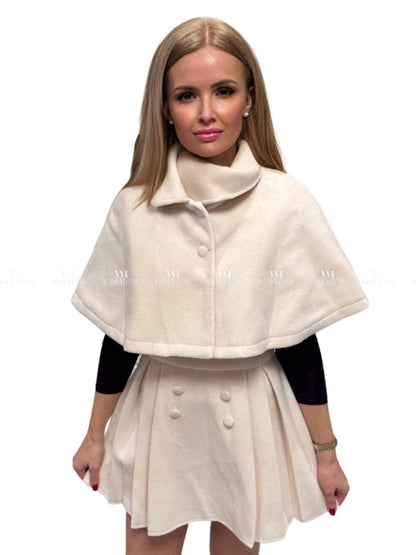 Maddox Cream Cape Suit