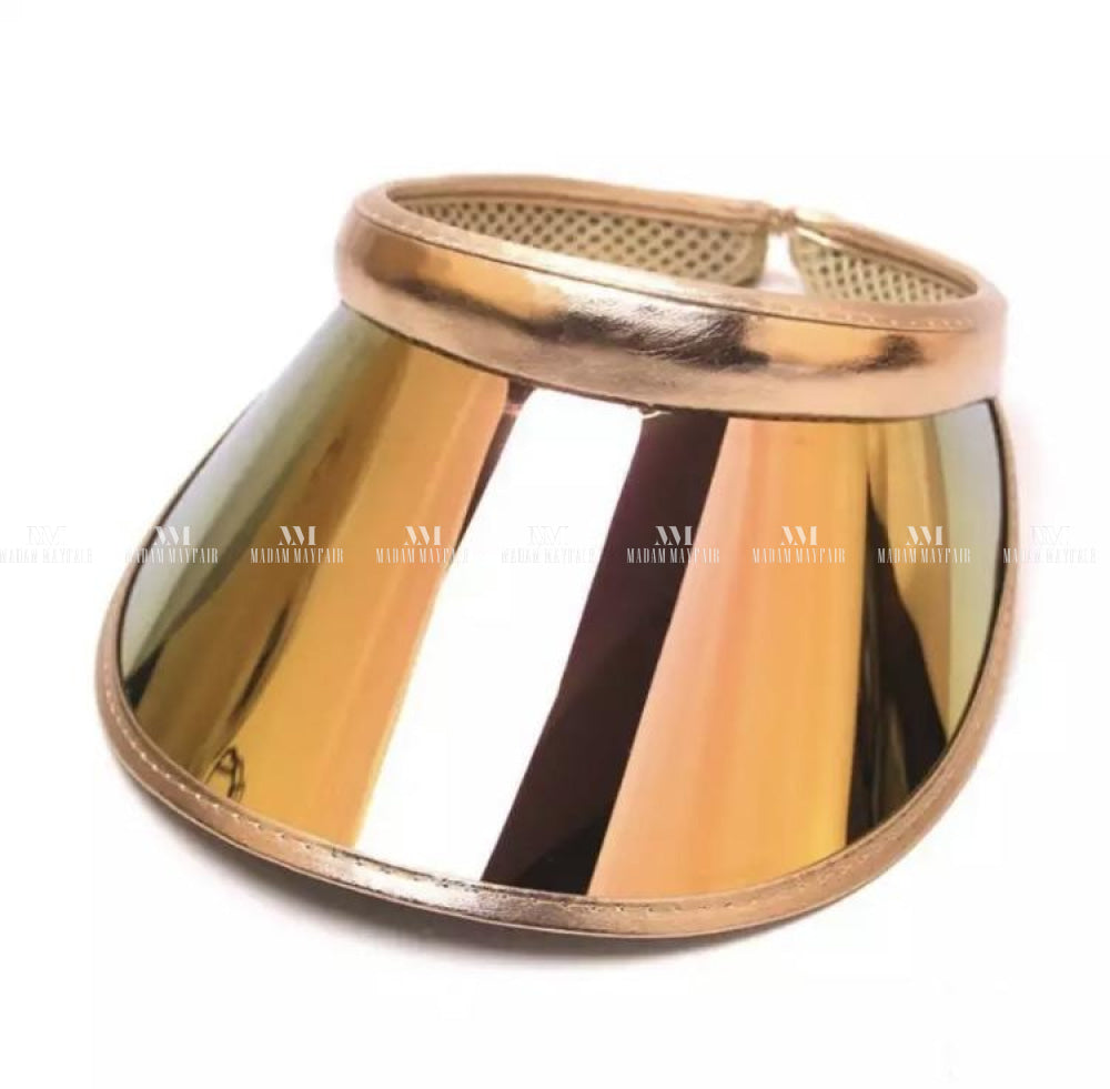 Multi Coloured Summer Visor Gold Accessories