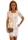 Mila White Lace Dress