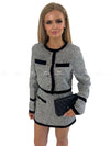 Olivia Silver Shimmer Suit Co Ords