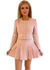 Pamela Pink Frill Skirt & Jacket Uk 10