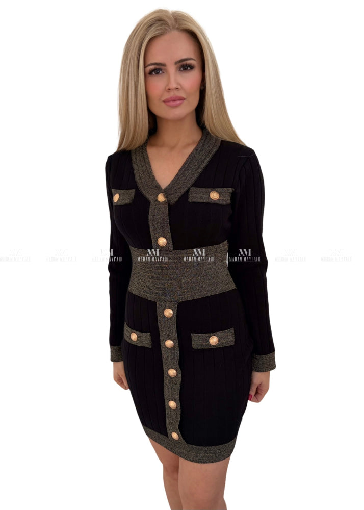 Sammy Black & Gold Dress Dresses