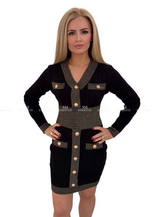 Sammy Black & Gold Dress Dresses