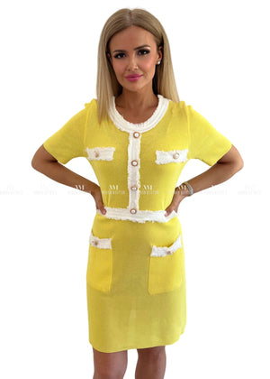 Sandy Classic Yellow Dress Dresses