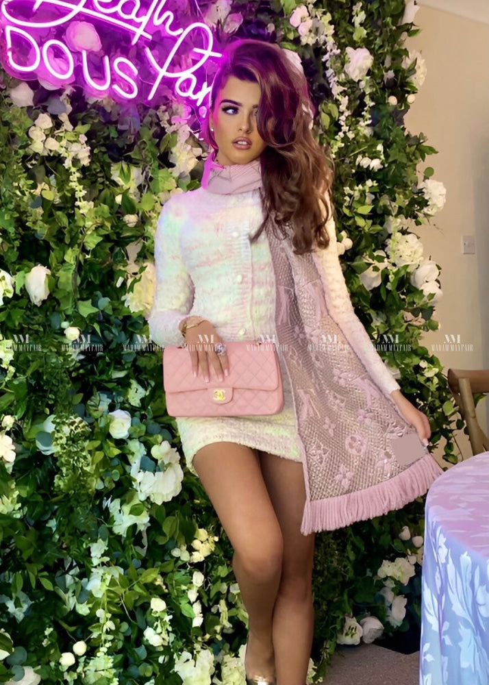 Tiffany Pastel Knitted Cardigan Set