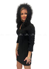 Abbey Black Cable Knit Dress