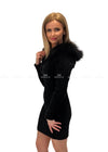 Abbey Black Cable Knit Dress