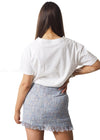Britney Tweed T Shirt And Skirt Set