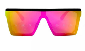 Square Mirrored Sunglasses Multi Pink / Purple Accessories