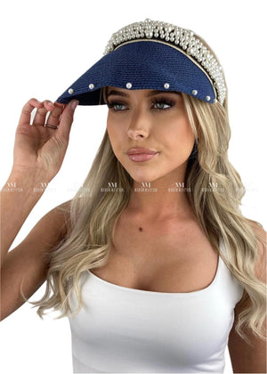 Summer Pearl Straw Visor Accessories